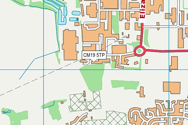 CM19 5TP map - OS VectorMap District (Ordnance Survey) CM19 5TP map - OS VectorMap District (Ordnance Survey)