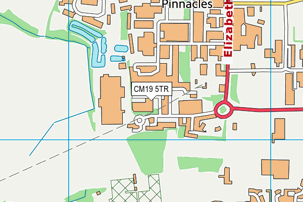 CM19 5TR map - OS VectorMap District (Ordnance Survey) CM19 5TR map - OS VectorMap District (Ordnance Survey)