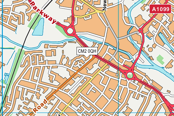 CM2 0QH map - OS VectorMap District (Ordnance Survey) CM2 0QH map - OS VectorMap District (Ordnance Survey)