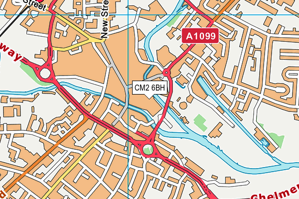 CM2 6BH map - OS VectorMap District (Ordnance Survey) CM2 6BH map - OS VectorMap District (Ordnance Survey)