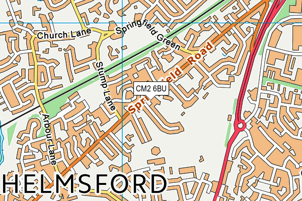 CM2 6BU map - OS VectorMap District (Ordnance Survey) CM2 6BU map - OS VectorMap District (Ordnance Survey)