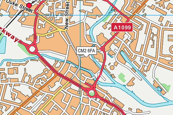 CM2 6FA map - OS VectorMap District (Ordnance Survey) CM2 6FA map - OS VectorMap District (Ordnance Survey)