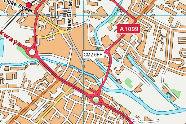 CM2 6FF map - OS VectorMap District (Ordnance Survey) CM2 6FF map - OS VectorMap District (Ordnance Survey)