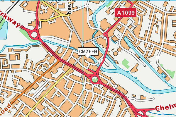 CM2 6FH map - OS VectorMap District (Ordnance Survey) CM2 6FH map - OS VectorMap District (Ordnance Survey)
