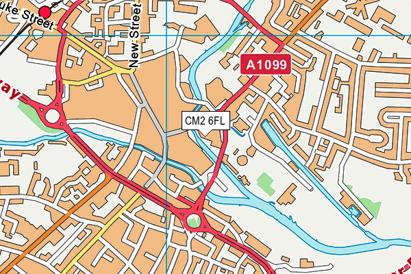 CM2 6FL map - OS VectorMap District (Ordnance Survey) CM2 6FL map - OS VectorMap District (Ordnance Survey)