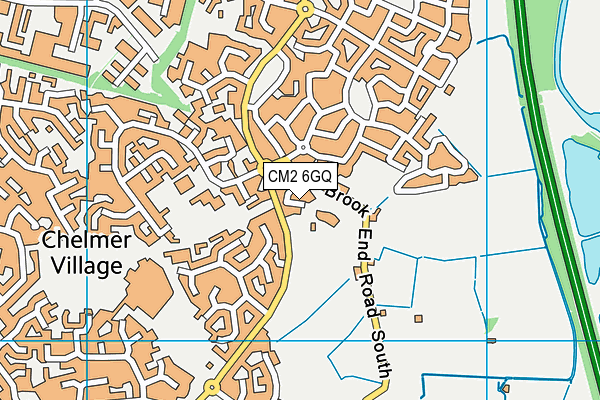 CM2 6GQ map - OS VectorMap District (Ordnance Survey) CM2 6GQ map - OS VectorMap District (Ordnance Survey)