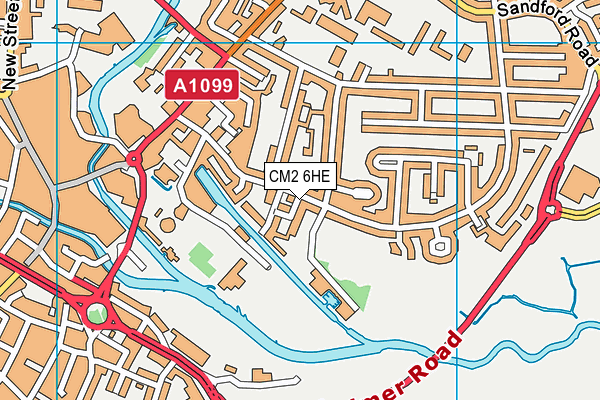 CM2 6HE map - OS VectorMap District (Ordnance Survey) CM2 6HE map - OS VectorMap District (Ordnance Survey)