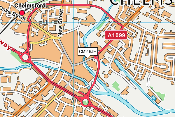 CM2 6JE map - OS VectorMap District (Ordnance Survey) CM2 6JE map - OS VectorMap District (Ordnance Survey)