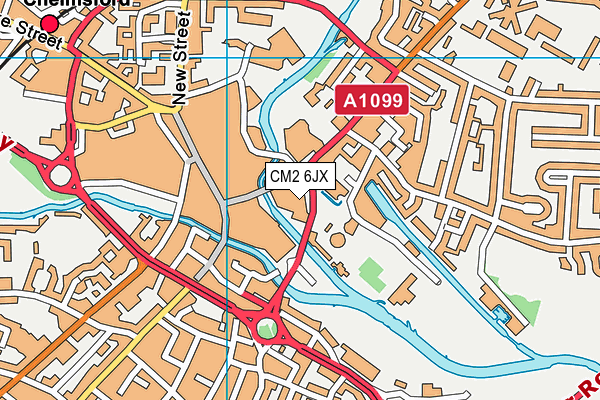 CM2 6JX map - OS VectorMap District (Ordnance Survey) CM2 6JX map - OS VectorMap District (Ordnance Survey)