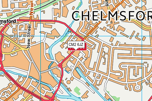 CM2 6JZ map - OS VectorMap District (Ordnance Survey) CM2 6JZ map - OS VectorMap District (Ordnance Survey)
