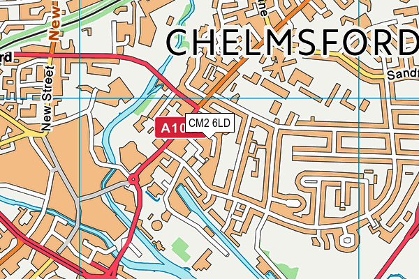 CM2 6LD map - OS VectorMap District (Ordnance Survey)