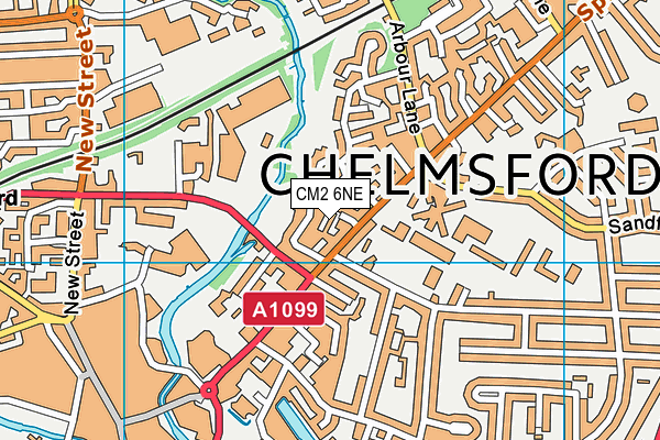 CM2 6NE map - OS VectorMap District (Ordnance Survey) CM2 6NE map - OS VectorMap District (Ordnance Survey)