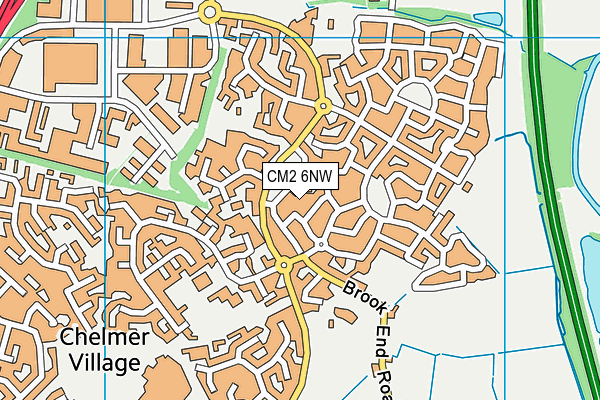 CM2 6NW map - OS VectorMap District (Ordnance Survey) CM2 6NW map - OS VectorMap District (Ordnance Survey)