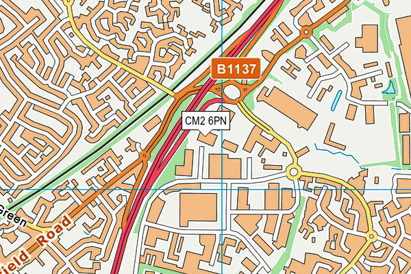 CM2 6PN map - OS VectorMap District (Ordnance Survey) CM2 6PN map - OS VectorMap District (Ordnance Survey)