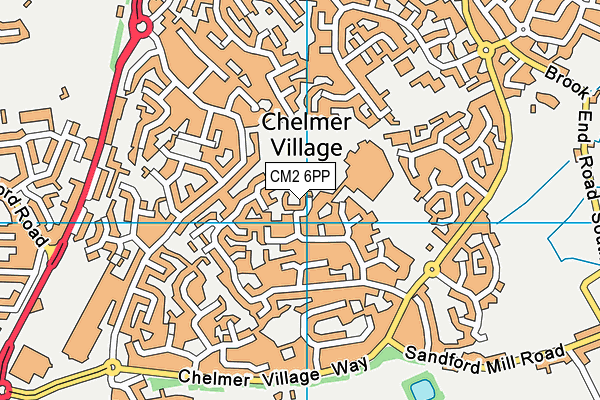 CM2 6PP map - OS VectorMap District (Ordnance Survey) CM2 6PP map - OS VectorMap District (Ordnance Survey)