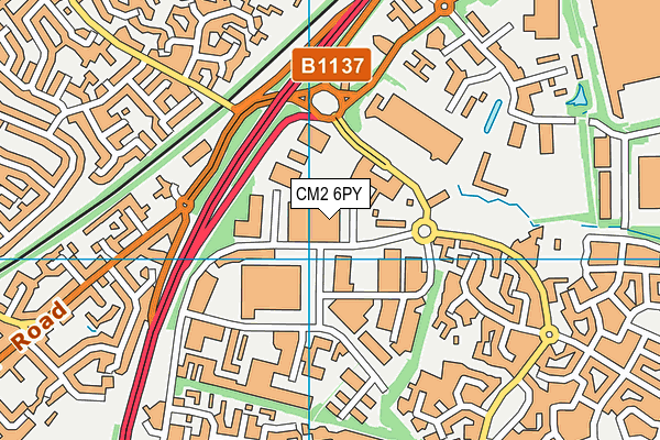 CM2 6PY map - OS VectorMap District (Ordnance Survey) CM2 6PY map - OS VectorMap District (Ordnance Survey)