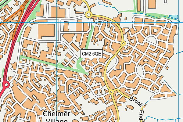 CM2 6QE map - OS VectorMap District (Ordnance Survey) CM2 6QE map - OS VectorMap District (Ordnance Survey)