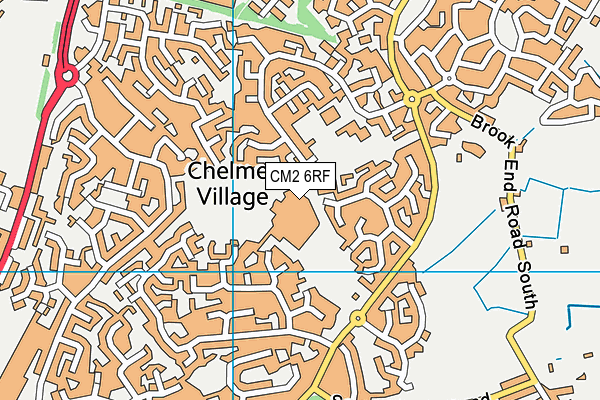 CM2 6RF map - OS VectorMap District (Ordnance Survey) CM2 6RF map - OS VectorMap District (Ordnance Survey)