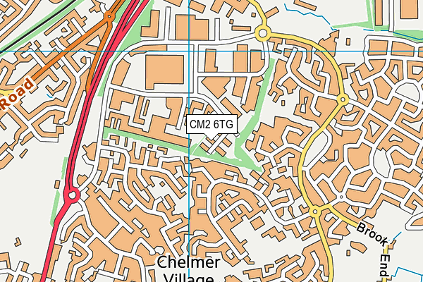CM2 6TG map - OS VectorMap District (Ordnance Survey) CM2 6TG map - OS VectorMap District (Ordnance Survey)