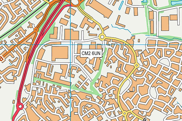 CM2 6UN map - OS VectorMap District (Ordnance Survey) CM2 6UN map - OS VectorMap District (Ordnance Survey)