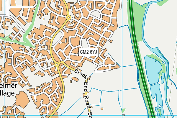 CM2 6YJ map - OS VectorMap District (Ordnance Survey) CM2 6YJ map - OS VectorMap District (Ordnance Survey)