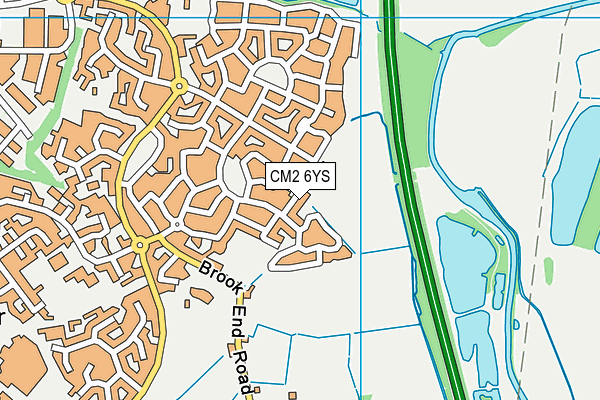 CM2 6YS map - OS VectorMap District (Ordnance Survey) CM2 6YS map - OS VectorMap District (Ordnance Survey)
