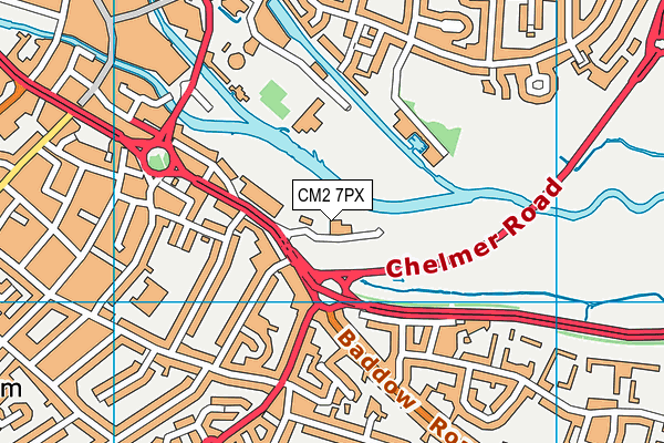 CM2 7PX map - OS VectorMap District (Ordnance Survey) CM2 7PX map - OS VectorMap District (Ordnance Survey)