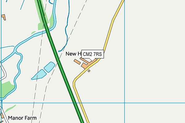 CM2 7RS map - OS VectorMap District (Ordnance Survey) CM2 7RS map - OS VectorMap District (Ordnance Survey)