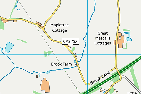 CM2 7SX map - OS VectorMap District (Ordnance Survey) CM2 7SX map - OS VectorMap District (Ordnance Survey)