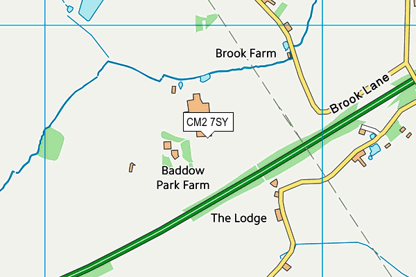 CM2 7SY map - OS VectorMap District (Ordnance Survey) CM2 7SY map - OS VectorMap District (Ordnance Survey)
