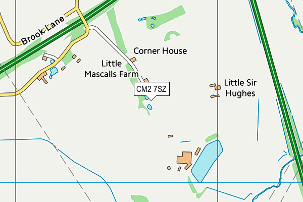 CM2 7SZ map - OS VectorMap District (Ordnance Survey) CM2 7SZ map - OS VectorMap District (Ordnance Survey)