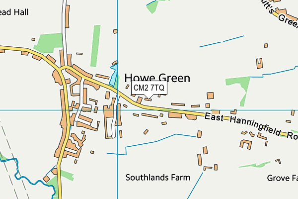 CM2 7TQ map - OS VectorMap District (Ordnance Survey) CM2 7TQ map - OS VectorMap District (Ordnance Survey)