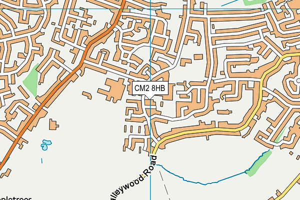 CM2 8HB map - OS VectorMap District (Ordnance Survey) CM2 8HB map - OS VectorMap District (Ordnance Survey)