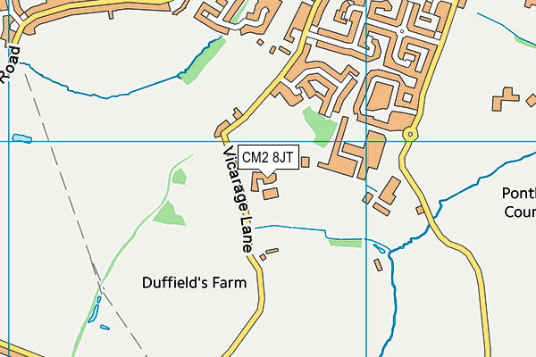 CM2 8JT map - OS VectorMap District (Ordnance Survey) CM2 8JT map - OS VectorMap District (Ordnance Survey)