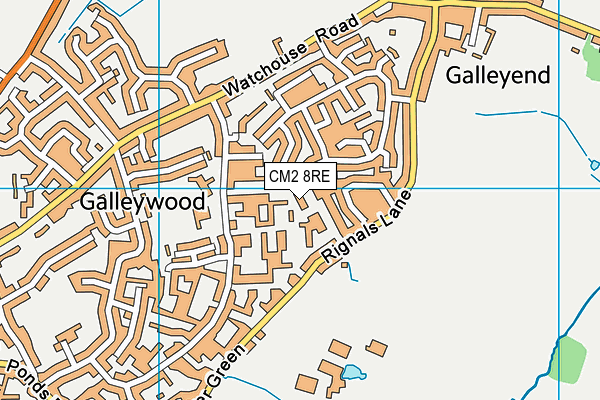 CM2 8RE map - OS VectorMap District (Ordnance Survey) CM2 8RE map - OS VectorMap District (Ordnance Survey)