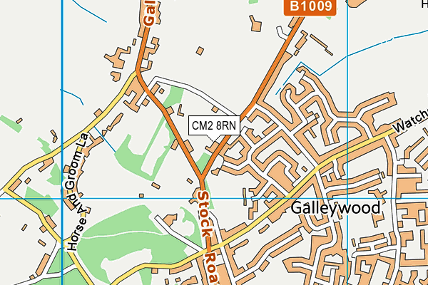 CM2 8RN map - OS VectorMap District (Ordnance Survey) CM2 8RN map - OS VectorMap District (Ordnance Survey)