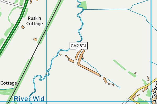 CM2 8TJ map - OS VectorMap District (Ordnance Survey) CM2 8TJ map - OS VectorMap District (Ordnance Survey)