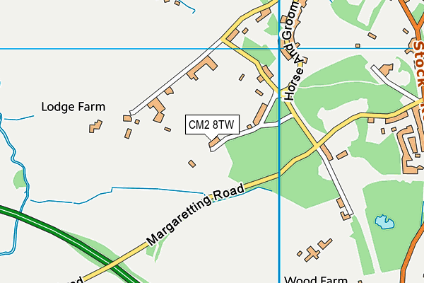 CM2 8TW map - OS VectorMap District (Ordnance Survey) CM2 8TW map - OS VectorMap District (Ordnance Survey)