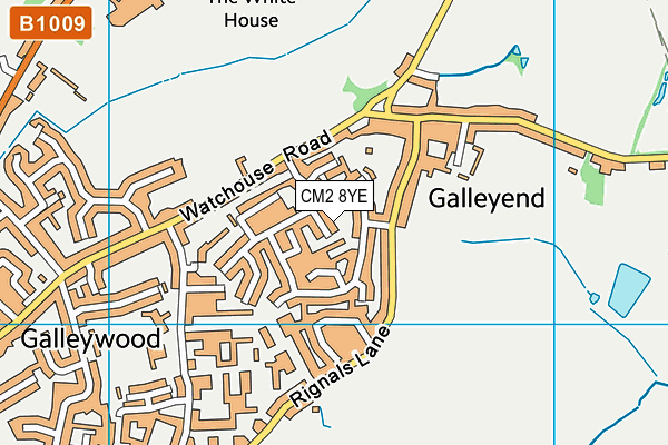 CM2 8YE map - OS VectorMap District (Ordnance Survey) CM2 8YE map - OS VectorMap District (Ordnance Survey)