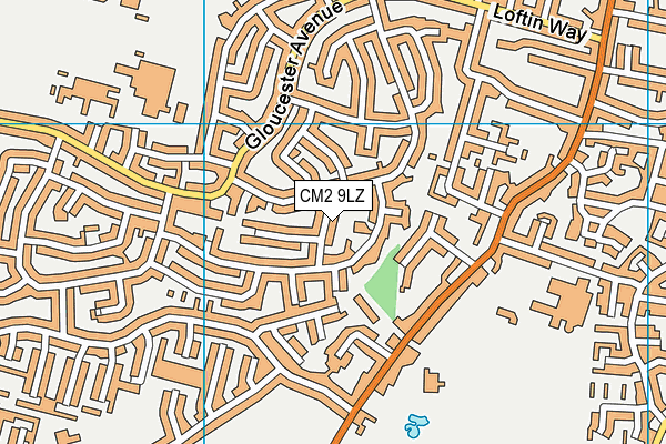 CM2 9LZ map - OS VectorMap District (Ordnance Survey) CM2 9LZ map - OS VectorMap District (Ordnance Survey)