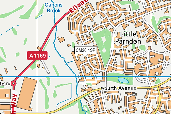 CM20 1SP map - OS VectorMap District (Ordnance Survey) CM20 1SP map - OS VectorMap District (Ordnance Survey)
