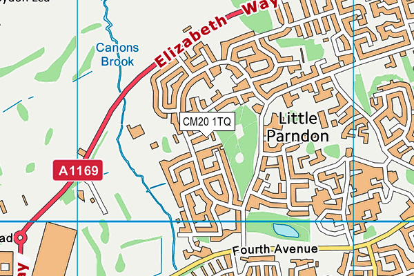 CM20 1TQ map - OS VectorMap District (Ordnance Survey) CM20 1TQ map - OS VectorMap District (Ordnance Survey)
