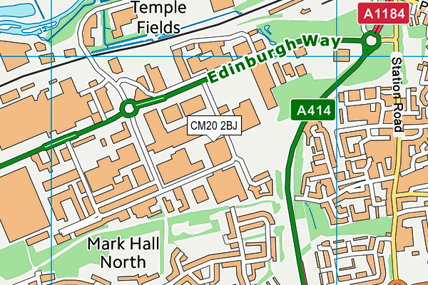 CM20 2BJ map - OS VectorMap District (Ordnance Survey) CM20 2BJ map - OS VectorMap District (Ordnance Survey)