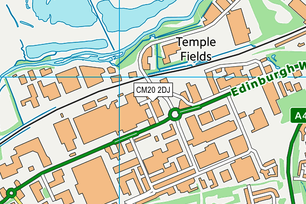 CM20 2DJ map - OS VectorMap District (Ordnance Survey) CM20 2DJ map - OS VectorMap District (Ordnance Survey)