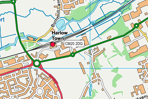 CM20 2DQ map - OS VectorMap District (Ordnance Survey) CM20 2DQ map - OS VectorMap District (Ordnance Survey)