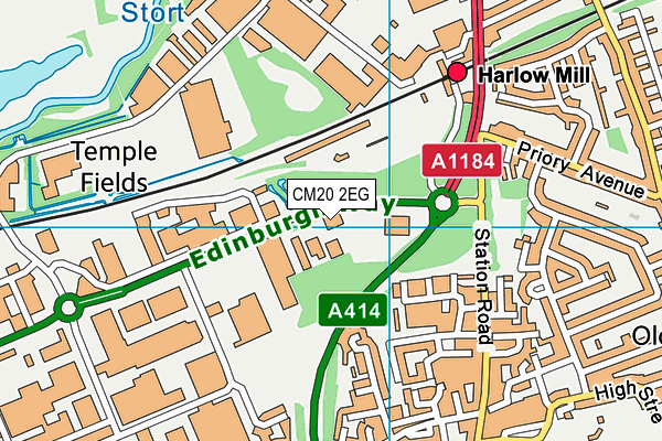 CM20 2EG map - OS VectorMap District (Ordnance Survey) CM20 2EG map - OS VectorMap District (Ordnance Survey)