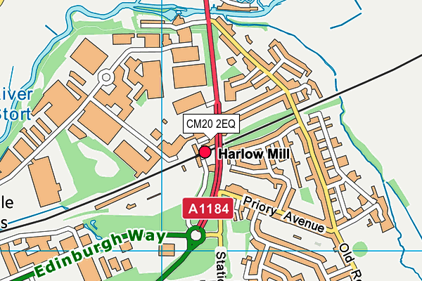 CM20 2EQ map - OS VectorMap District (Ordnance Survey) CM20 2EQ map - OS VectorMap District (Ordnance Survey)