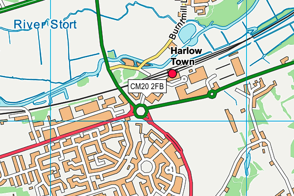 CM20 2FB map - OS VectorMap District (Ordnance Survey) CM20 2FB map - OS VectorMap District (Ordnance Survey)