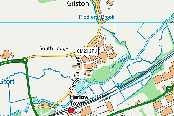 CM20 2FU map - OS VectorMap District (Ordnance Survey) CM20 2FU map - OS VectorMap District (Ordnance Survey)