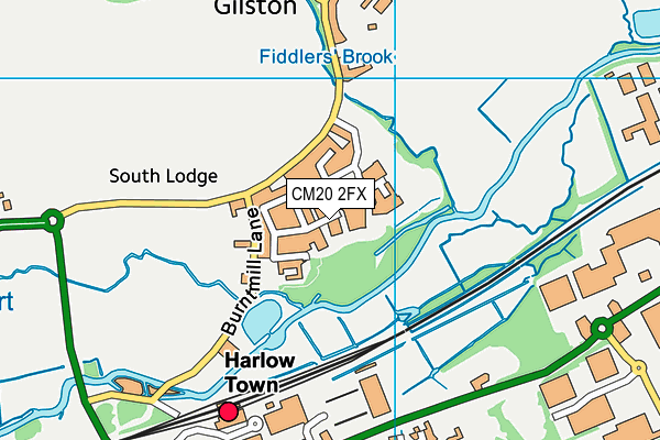 CM20 2FX map - OS VectorMap District (Ordnance Survey) CM20 2FX map - OS VectorMap District (Ordnance Survey)